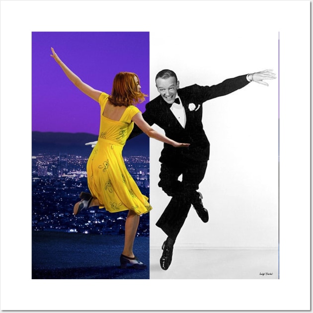 Emma Stone and Fred Astaire Wall Art by luigi-tarini